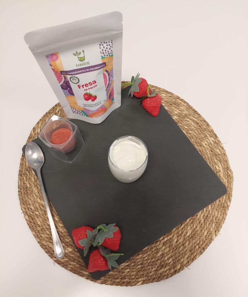 Yogur griego sabor fresa